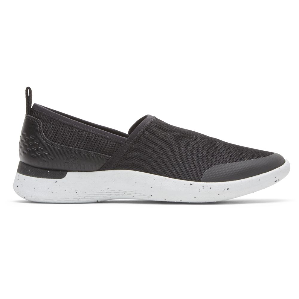 Pantofi De Mers Rockport Dama Truflex Fly Lavabil Knit Slip-On Negrii - Romania 9410-IXPHE